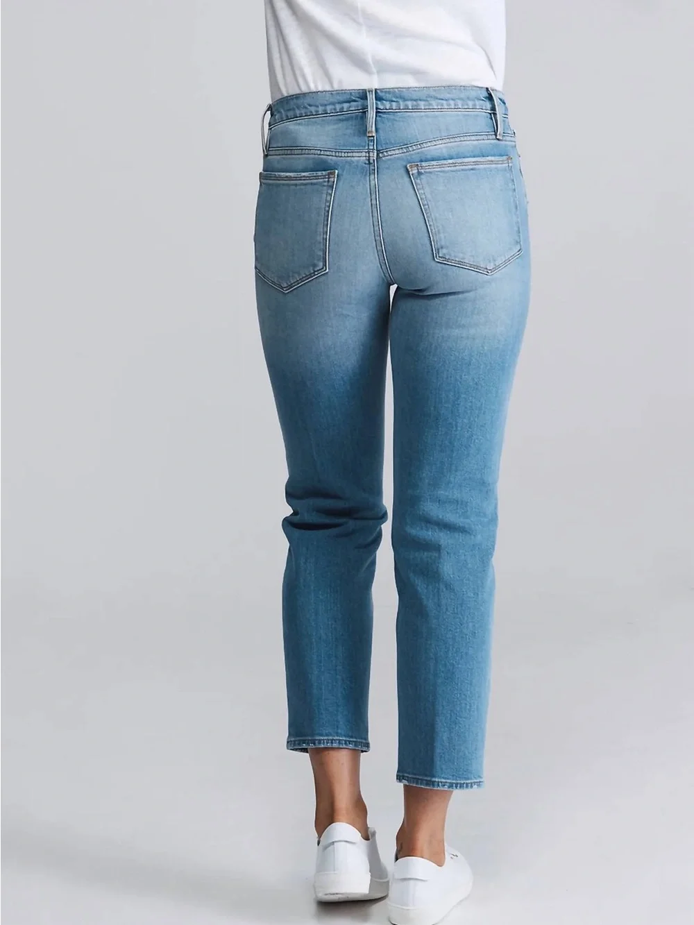 Frame Denim Le Nouveau Cropped Straight Jeans - Picture 2 of 7